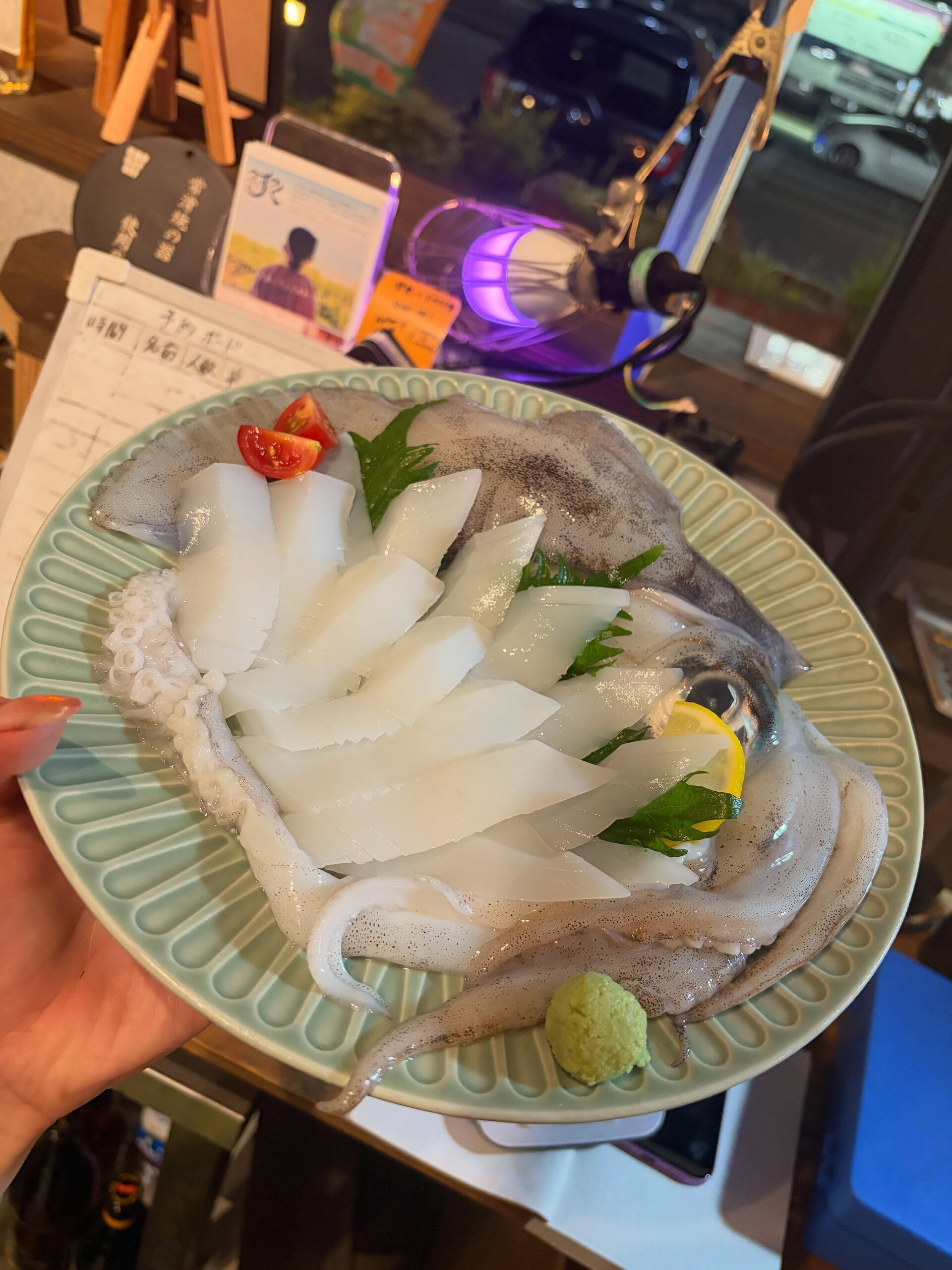 本日のコース アオリイカ姿造り🦑