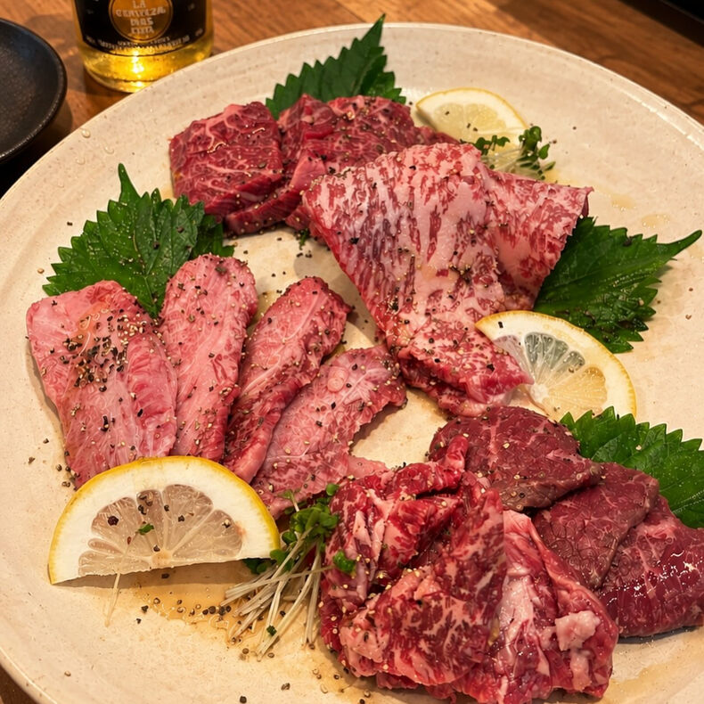 画像3396：本日の知多牛🐮5種盛り